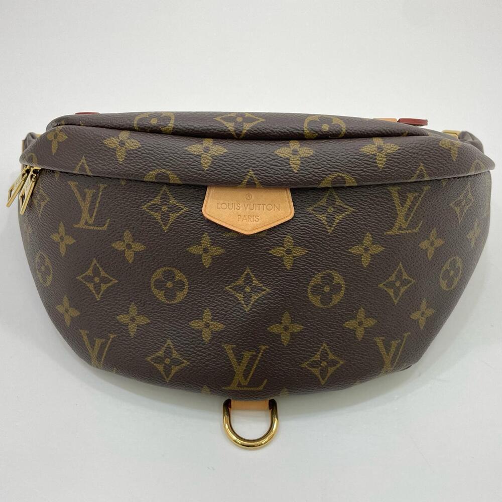 Louis Vuitton Monogram Waist Clutch Crossbody Bumbag Body Bum Bag Brown Belt